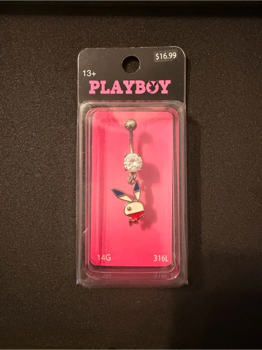 PLAYBOY Bunny Belly Ring RWB